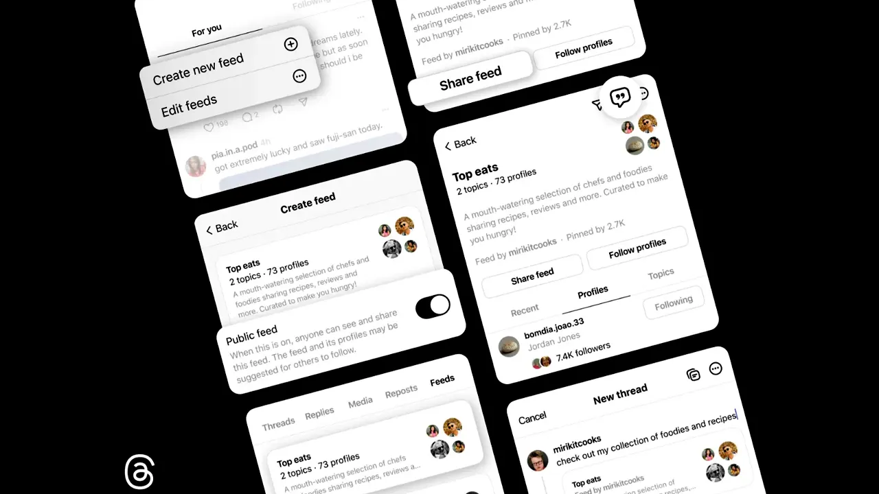 Threads Hadirkan Fitur Berbagi Custom Feeds